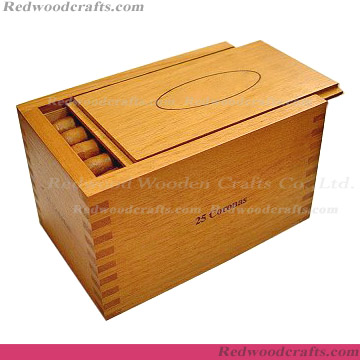 Solid Wood Cigar Box-