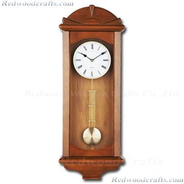 Simple Design Wooden Pendulum Clock-