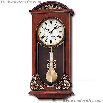 Chiming Wall Clock,Wood Pendulum Clock-