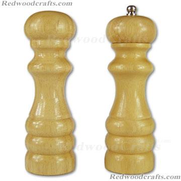 Wooden Pepper Mills & salt shaker set PM02